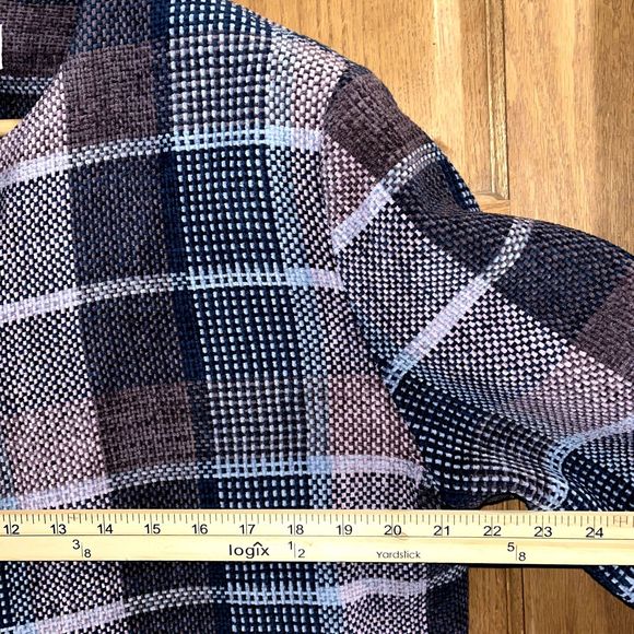 Alfred Dunner Women's 12 Vintage Gorgeous Blazer Jacket Texture Purple Blue - Picture 6 of 7